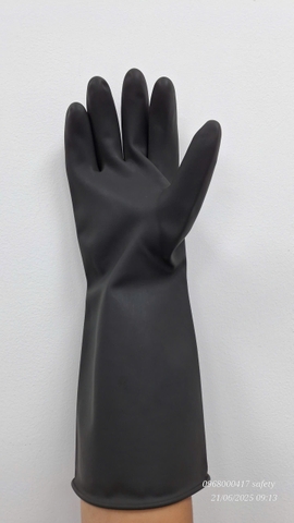 Găng tay cao su chống axit và kiềm hóa chất A505