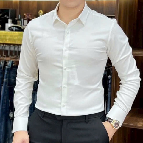 Sơ mi trắng Quảng châu cao cấp SM-66698