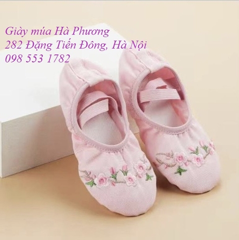 Giày múa Hoa thêu