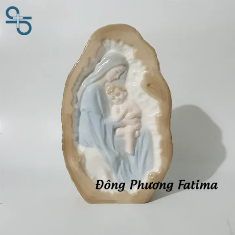 GỐM SỨ ĐỨC MẸ BỒNG CON (MÃ 171142)