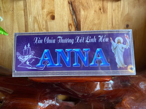 BẢNG MICA LED CẦU LINH HỒN (Khắc Chữ Theo Yêu Cầu)