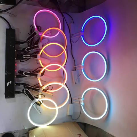 HÀO QUANG ĐÈN LED NEON 12cm ( GỒM CẢ NGUỒN 220v)