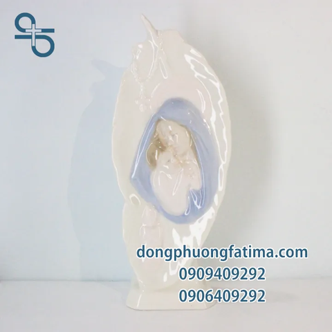 GỐM SỨ TRANG TRÍ ĐỨC MẸ BỒNG CON