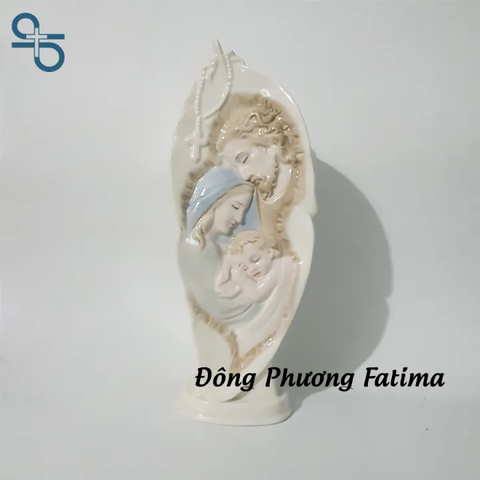 GỐM SỨ CHIẾC LÁ GIA ĐÌNH THÁNH GIA (1130)