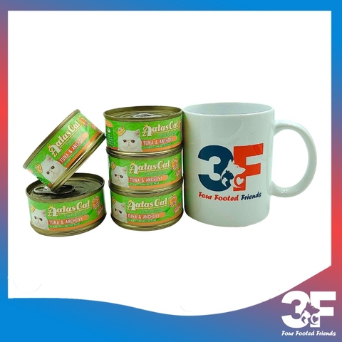 Pate Aatas Cat Cho Mèo Mọi Lứa Tuổi Vị Cá Ngừ Mix Lon 85G
