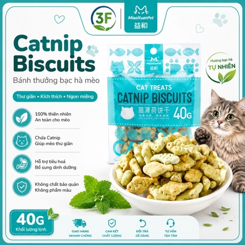Bánh Cá cho mèo Biscuits Catnip |