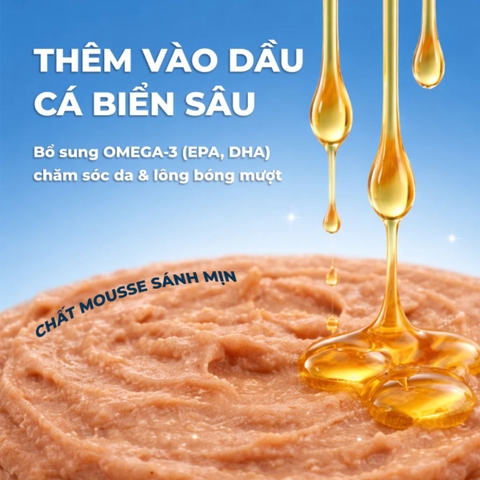 Pate Mousse Faenbei Cho Chó 130g Cao Cấp - Thức Ăn Ướt Dễ Tiêu Hóa, Bổ Sung Prebiotics & Omega 3