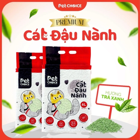 Cát vệ sinh đậu nành cho mèo PetChoice Premium 6L/2kg |