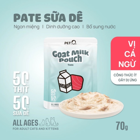 Pate Sữa Dê Cho Mèo PetQ - 70g