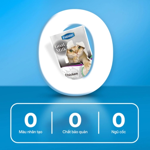 Pate Sữa Dê Faenbei Cho Mèo 85g - Thức Ăn Ướt Thịt Tươi, Dễ Tiêu, Bổ Sung Taurine & IMO