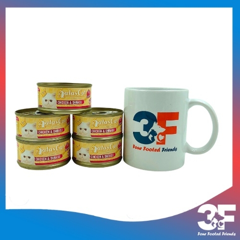Pate Aatas Cat Cho Mèo Mọi Lứa Tuổi Vị Gà - Lon 85Gr - [Chính Hãng]