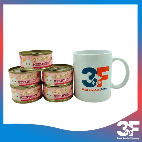 Pate Aatas Cat Cho Mèo Mọi Lứa Tuổi Vị Gà - Lon 85Gr - [Chính Hãng]