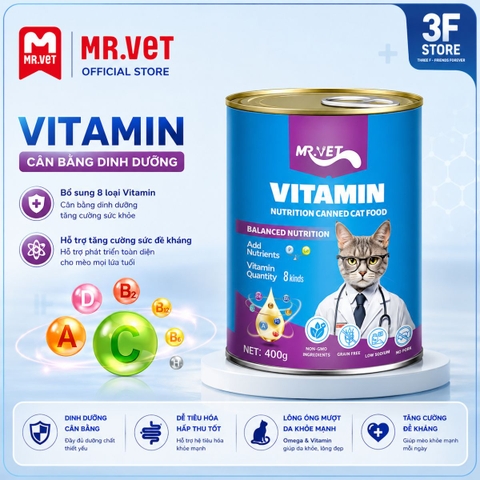 Pate dành cho mèo Mr.Vet - lon 400g |