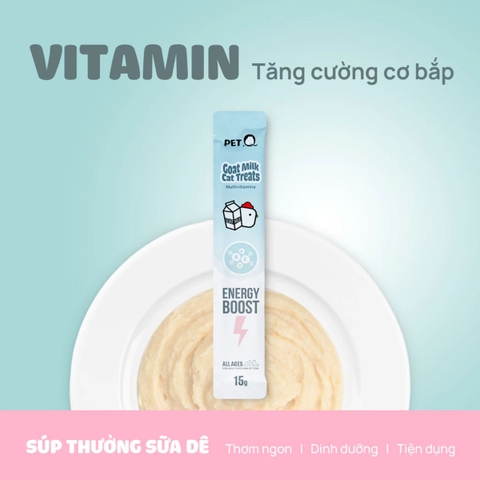 Súp Thưởng Sữa Dê Cho Mèo PetQ - 15g