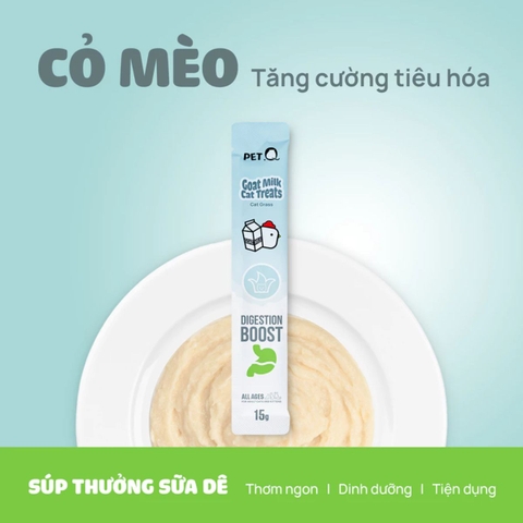 Súp Thưởng Sữa Dê Cho Mèo PetQ - 15g