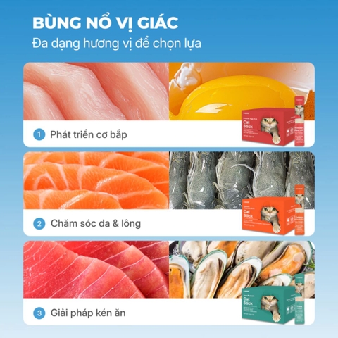 Súp Thưởng Faenbei Cho Mèo 15g Cat Stick Kinh Điển - Bổ Sung Taurine, Omega 3 & Vitamin