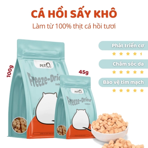 Cá hồi đông khô PetQ