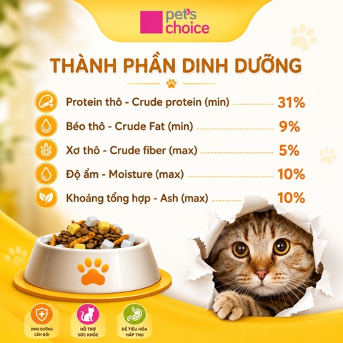 Thức ăn hạt cho mèo Miuna Mix - 1kg |