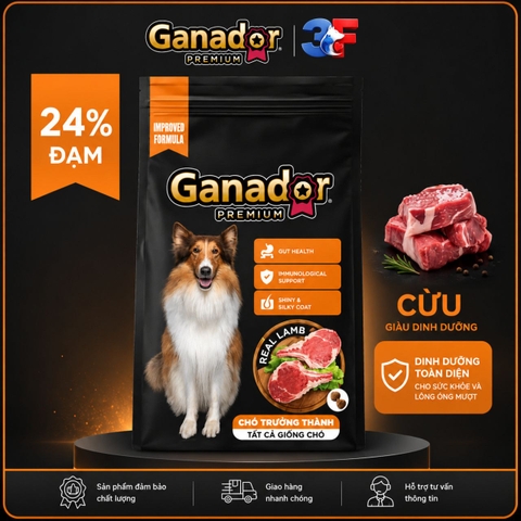 Thức Ăn Hạt Cho Chó Ganador Nhiều Vị - túi chiết 1kg |