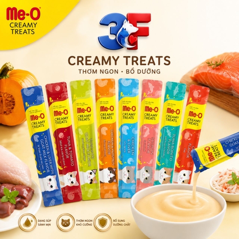 Súp Thưởng Me-o Creamy Treat Dành Cho Mèo Nhiều Vị