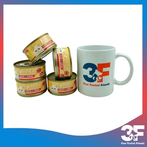 Pate Aatas Cat Cho Mèo Mọi Lứa Tuổi Vị Gà - Lon 85Gr - [Chính Hãng]