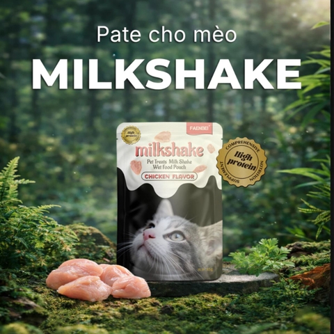 Pate Sữa Lắc Faenbei Cho Mèo 85g Vị Gà - Milkshake Dễ Tiêu, Bổ Sung Vitamin & Omega 6