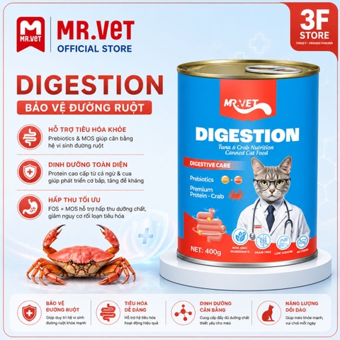 Pate dành cho mèo Mr.Vet - lon 400g |