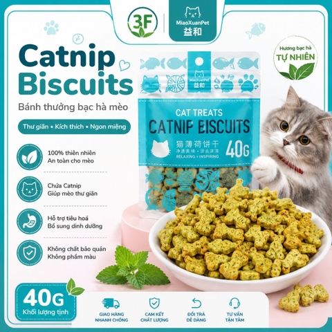 Bánh Cá cho mèo Biscuits Catnip |