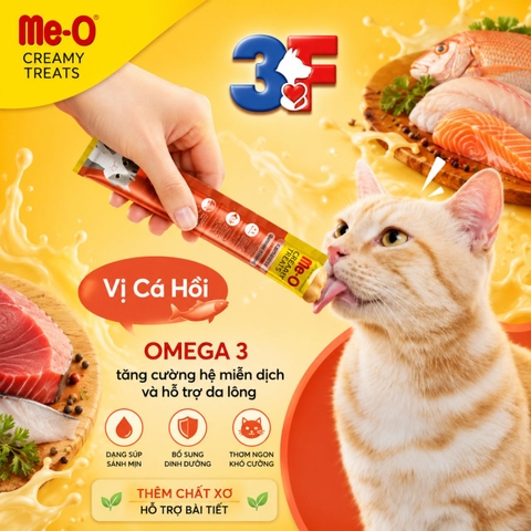 Súp Thưởng Me-o Creamy Treat Dành Cho Mèo Nhiều Vị