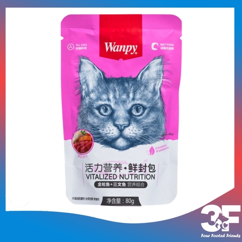 Pate cho mèo Wanpy - gói 80g |