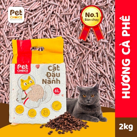 Cát vệ sinh đậu nành cho mèo Petchoice 6L/2kg |