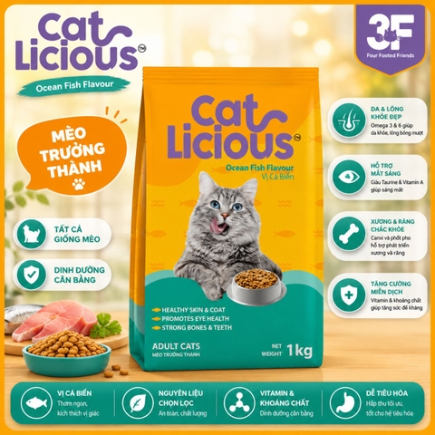 Thức ăn hạt cho mèo Catlicious - 1kg |