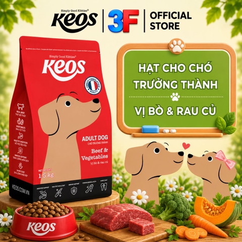 Thức Ăn Hạt Cho Chó Keos |
