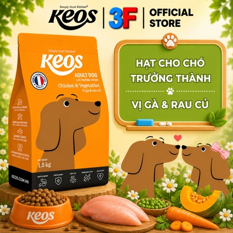 Thức Ăn Hạt Cho Chó Keos |