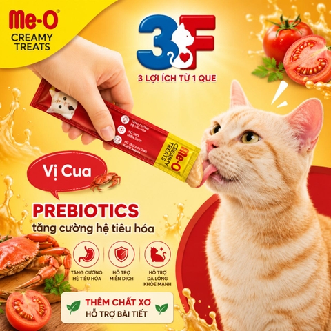 Súp Thưởng Me-o Creamy Treat Dành Cho Mèo Nhiều Vị