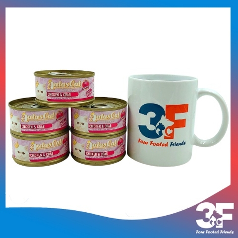Pate Aatas Cat Cho Mèo Mọi Lứa Tuổi Vị Gà - Lon 85Gr - [Chính Hãng]