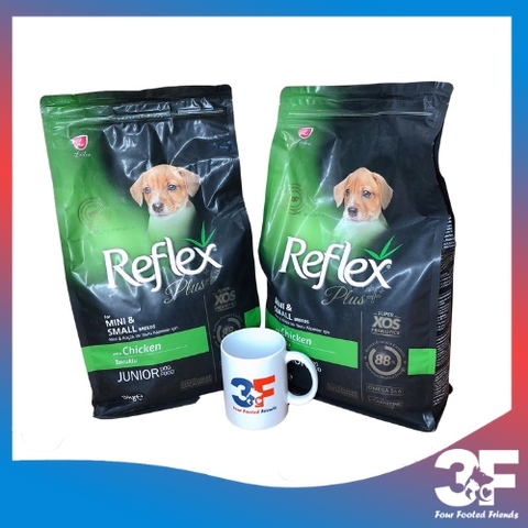 Thức Ăn Hạt Chó Reflex Plus Mini & Breeds Junior Vị Gà Cho Chó Con Bao 3Kg