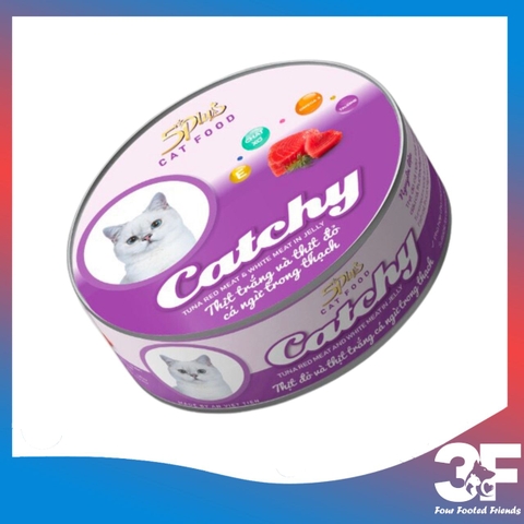 Pate Thức Ăn Ướt Cho Mèo Catchy Lon 160g