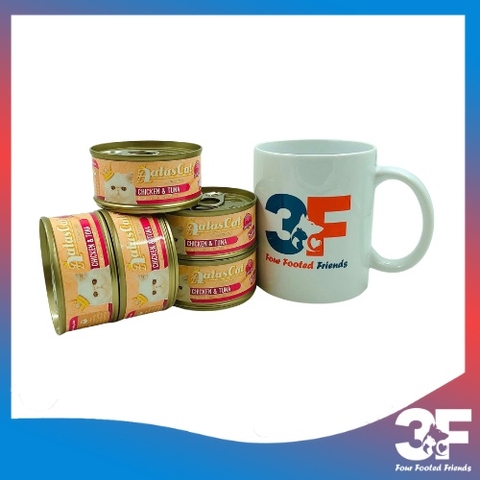 Pate Aatas Cat Cho Mèo Mọi Lứa Tuổi Vị Gà - Lon 85Gr - [Chính Hãng]