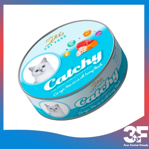 Pate Thức Ăn Ướt Cho Mèo Catchy Lon 160g