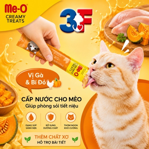 Súp Thưởng Me-o Creamy Treat Dành Cho Mèo Nhiều Vị