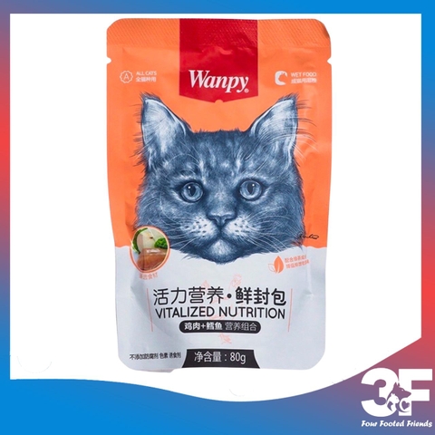 Pate cho mèo Wanpy - gói 80g |