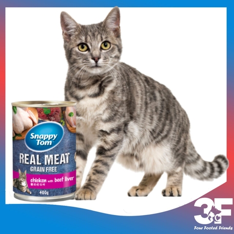 Pate cho mèo Snappy Tom - lon 400g |