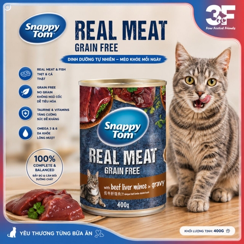 Pate cho mèo Snappy Tom - lon 400g |