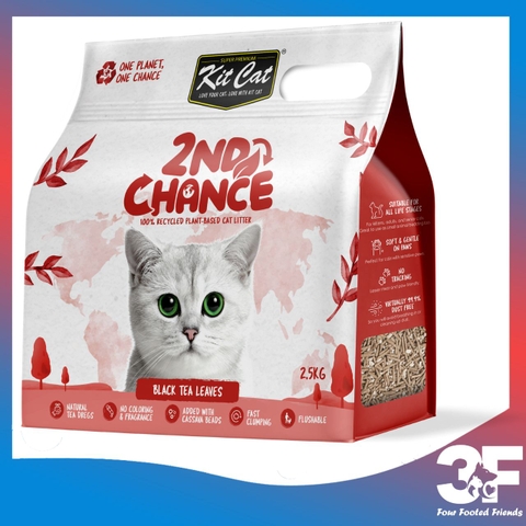 Cát Vệ Sinh Kit Cat 2nd Chance Dành Cho Mèo Không Bụi, Giữ Mùi Lâu, Làm Từ Nguyên Liệu Hữu Cơ Thế Hệ Mới