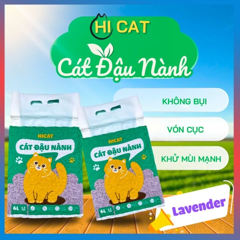 Cát Vệ Sinh Đậu Nành HICAT - 6L/2kg