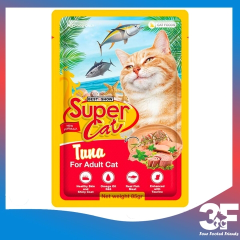 Pate Super Cat Dành Cho Mèo Con Và Mèo Trưởng Thành Gói 85gr