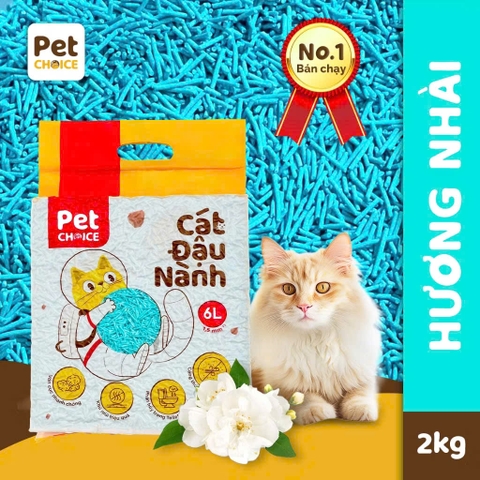 Cát vệ sinh đậu nành cho mèo Petchoice 6L/2kg |