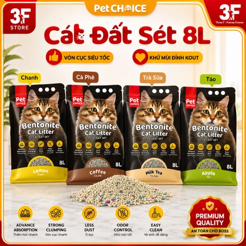 Cát vệ sinh Đất Sét Petchoice |