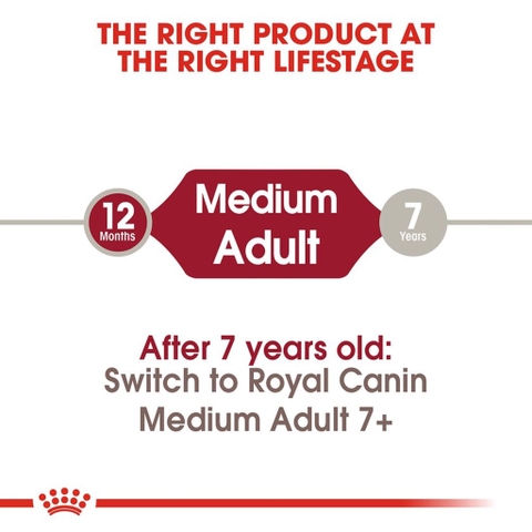 Hạt Cho Chó Từ 10 - 25Kg Royal Canin Medium Adult